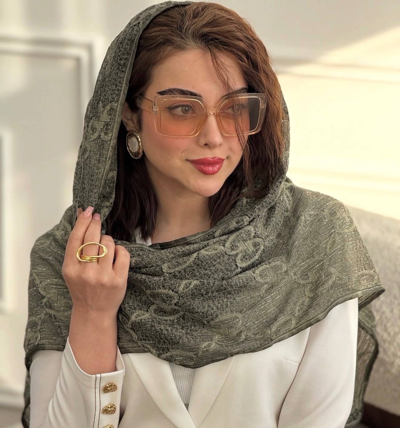 شال مزونی Gucci