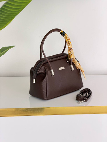 کیف چرم اسکارف دار